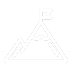 Simple line drawing of a mountain with a flag on its peak, representing achievement or reaching a goal—ideal for symbolizing success in architecture design or structural engineering.